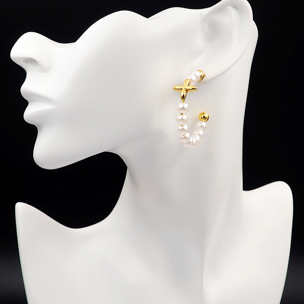 LV Rose Gold Vintage-Inspired Earrings 300