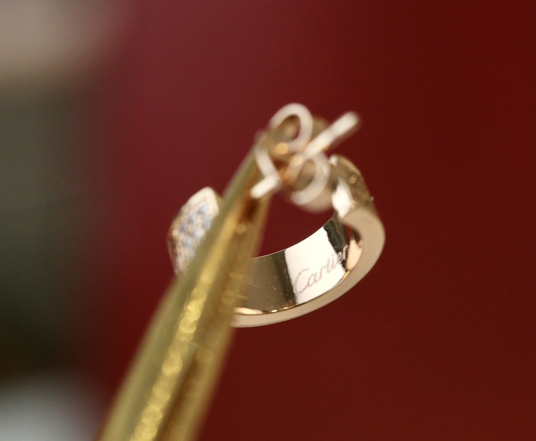 Cartier love Gold Romantic Earrings 0232