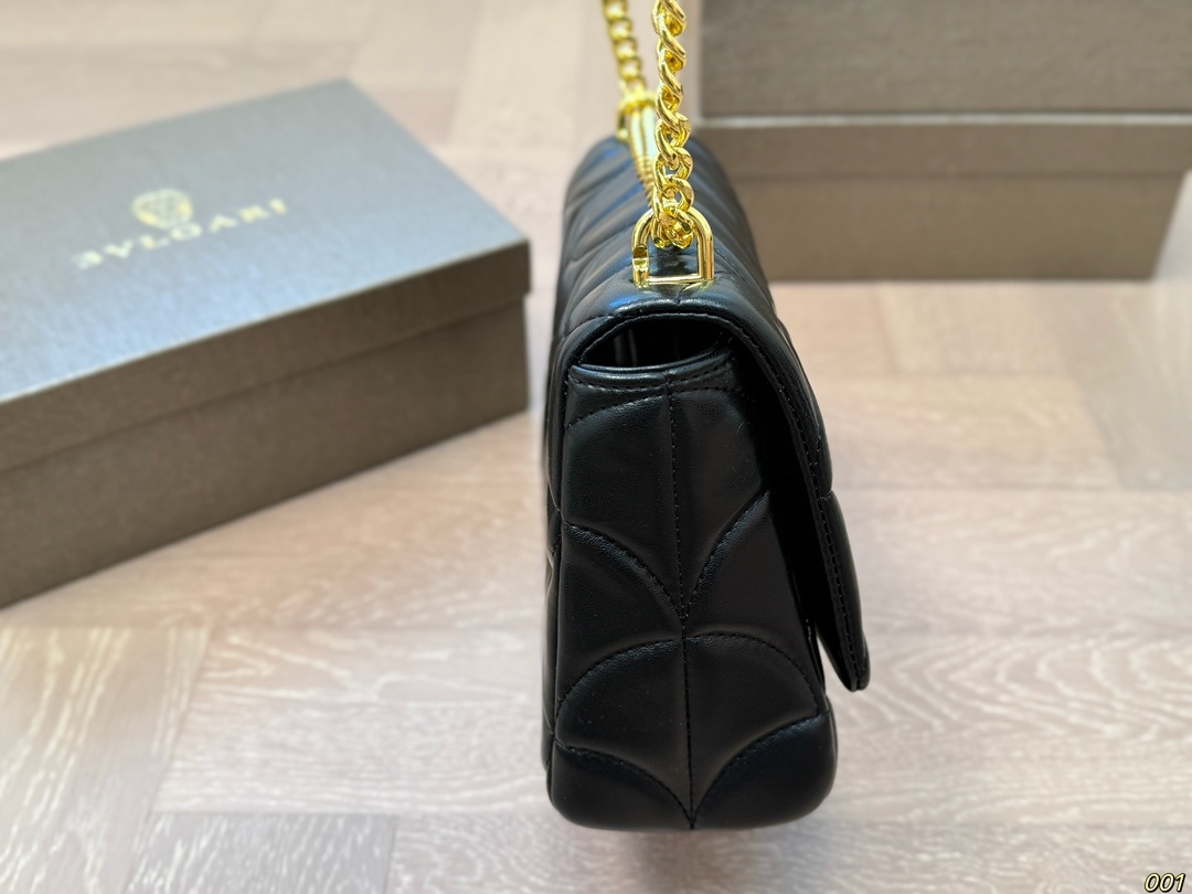 BVLGARI Yellow Quilted Bag 194