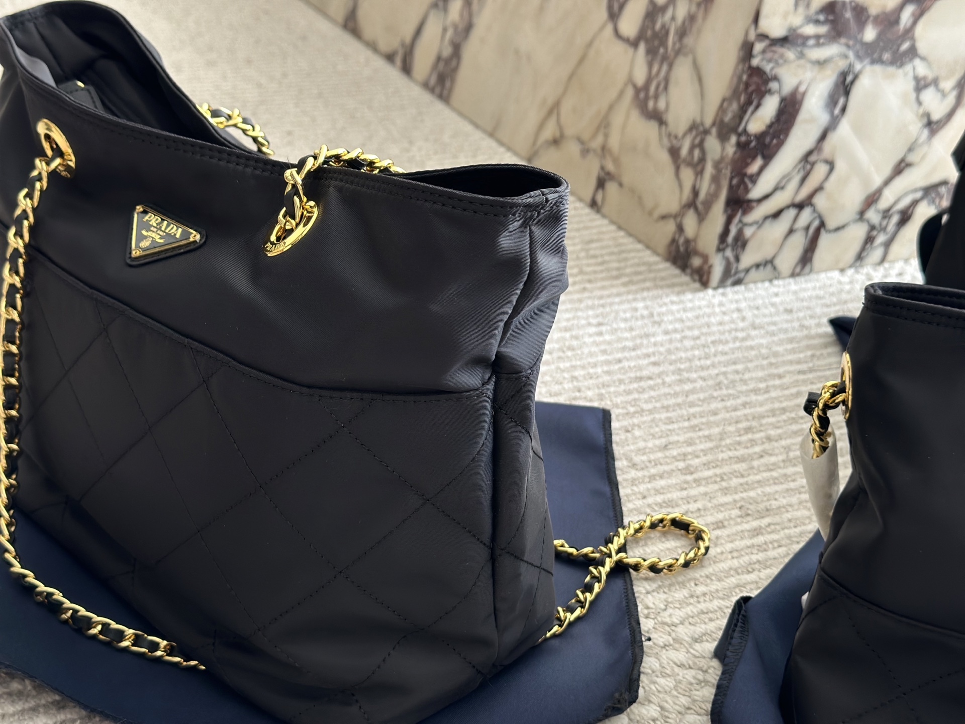 Prada Gold Vintage-Inspired Bag 068