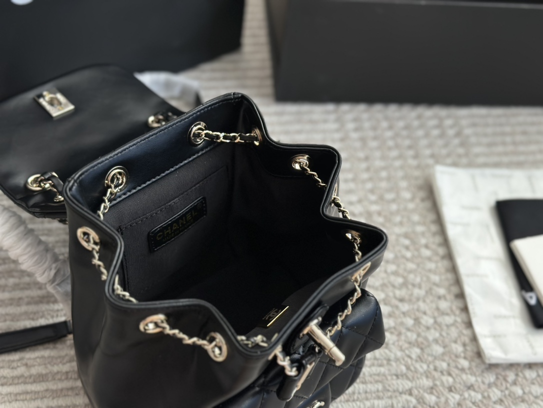 Chanel Silver Logo-Accented Bag 1401