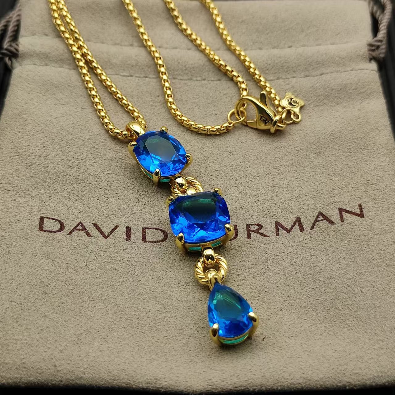 David Yurman Gold Vintage-Inspired Necklace 177