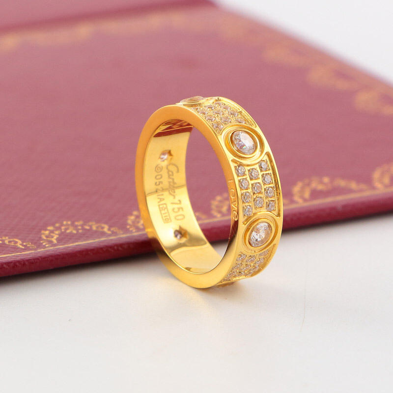 Cartier love Rose Gold Logo-Accented Ring 025