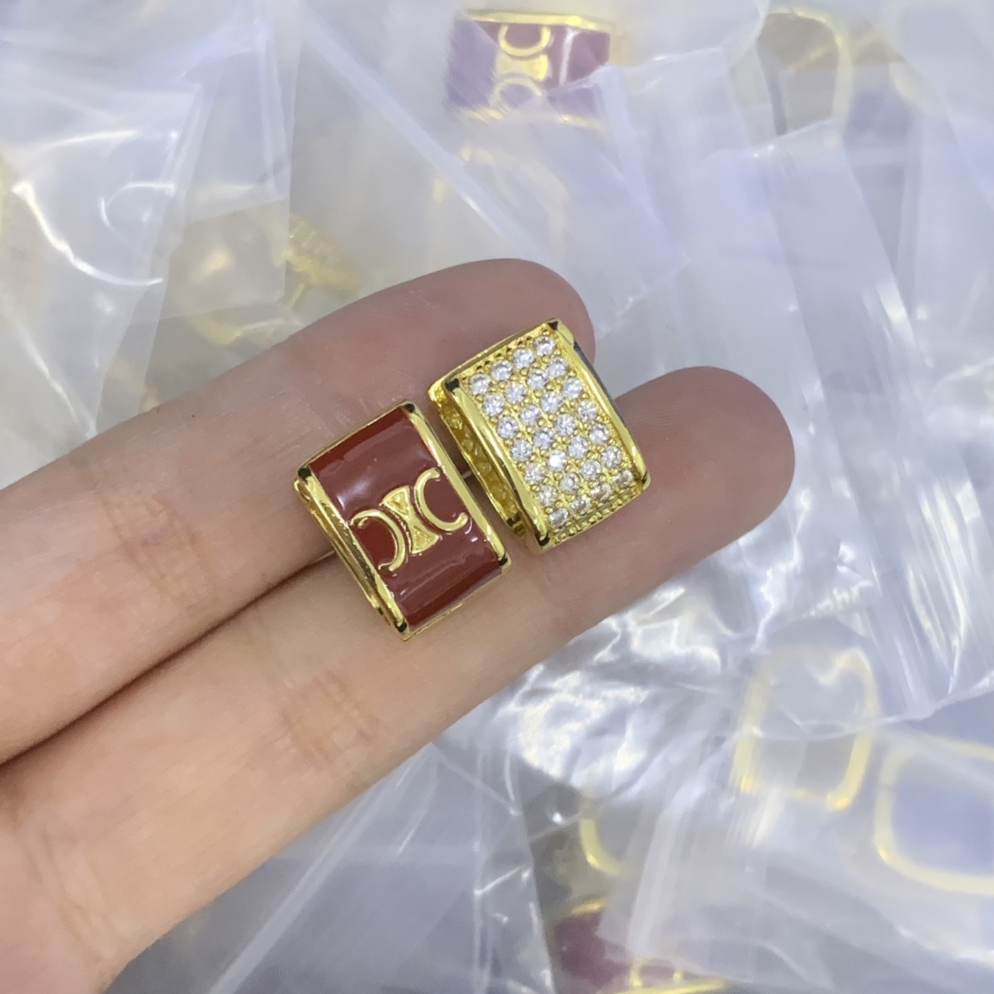 Celine Gold Vintage-Inspired Earrings 121