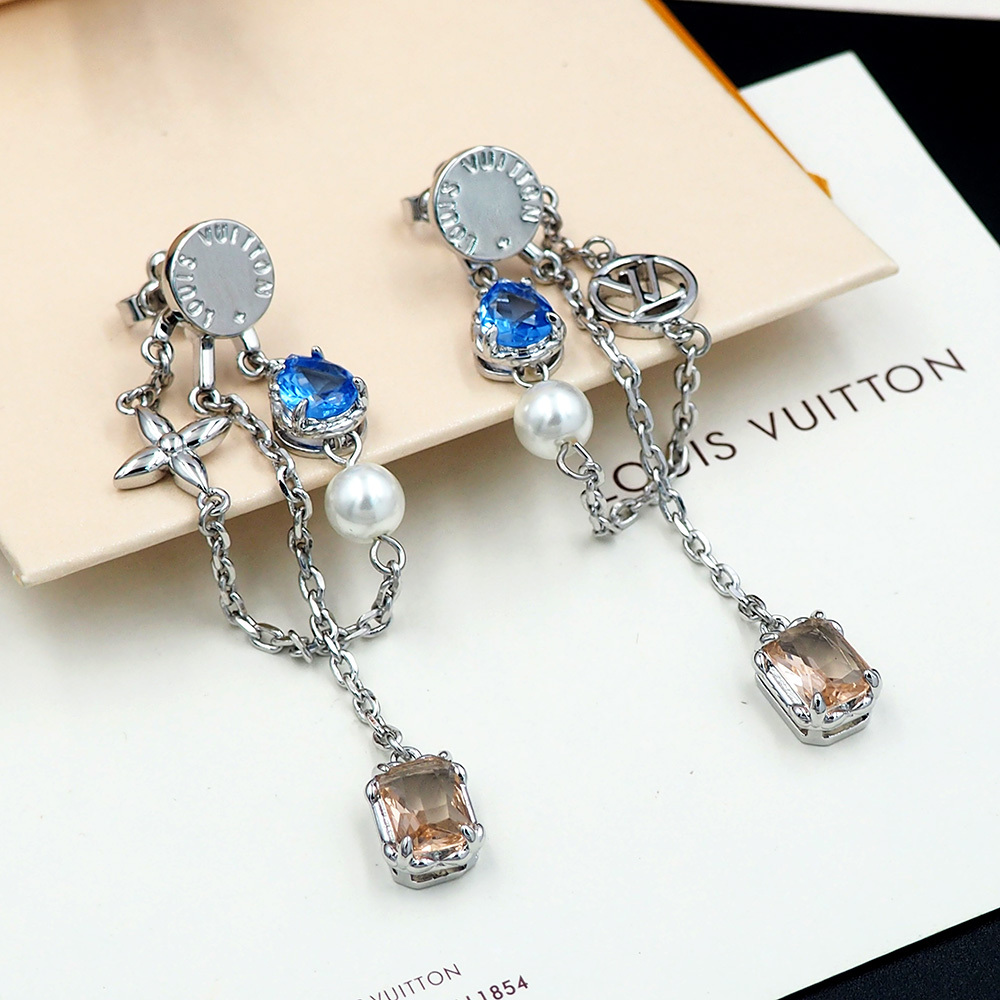 LV Silver Vintage-Inspired Earrings 213
