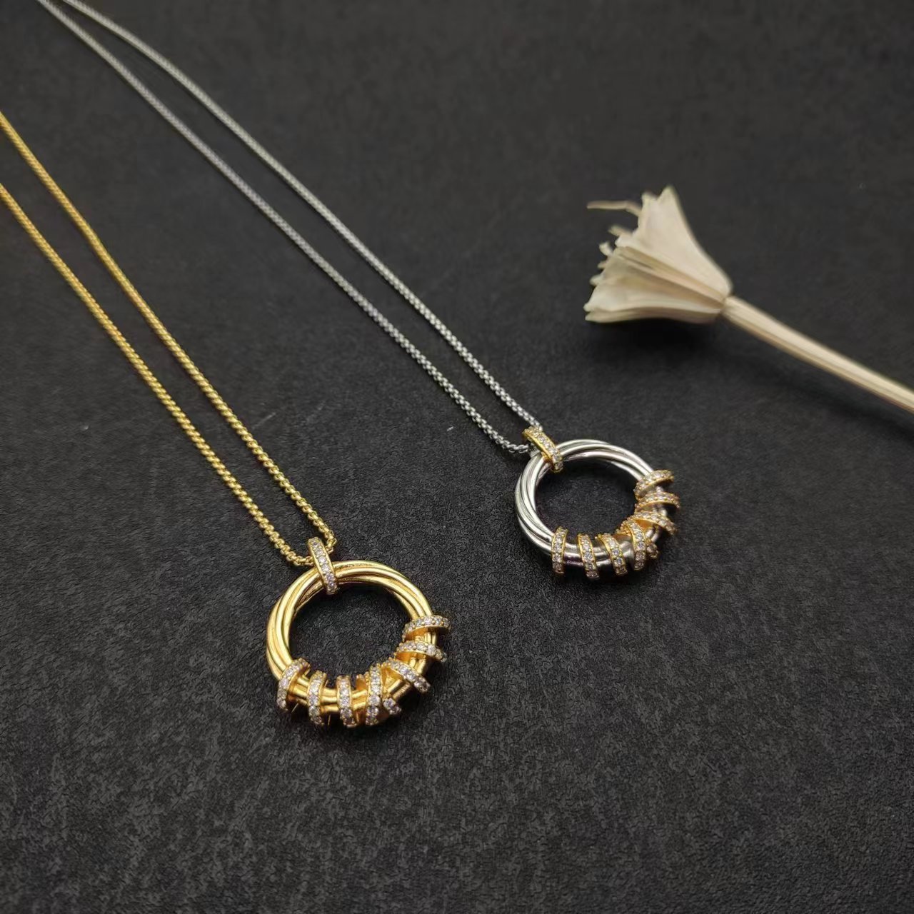David Yurman Rose Gold Vintage-Inspired Necklace 157
