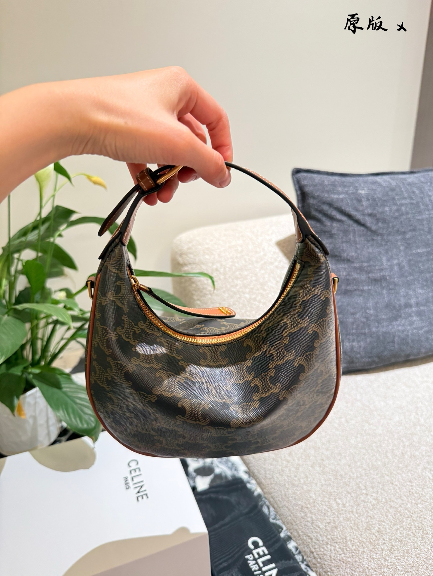 Celine Silver Vintage-Inspired Bag 230