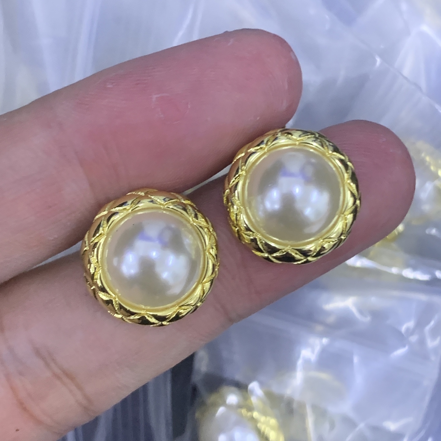 Celine Gold Vintage-Inspired Earrings 023