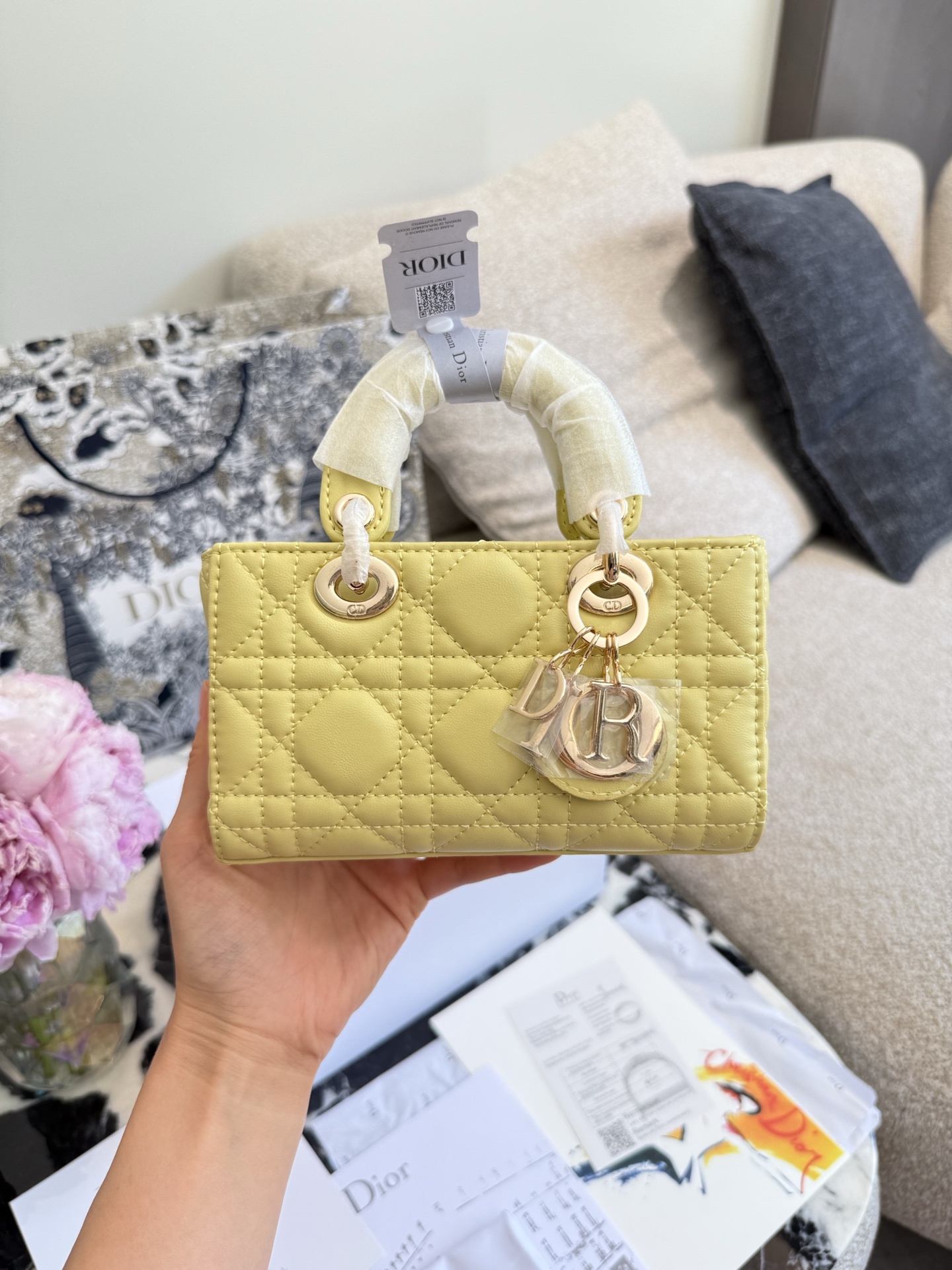 Dior d-joy Rose Gold Vintage-Inspired Bag 714