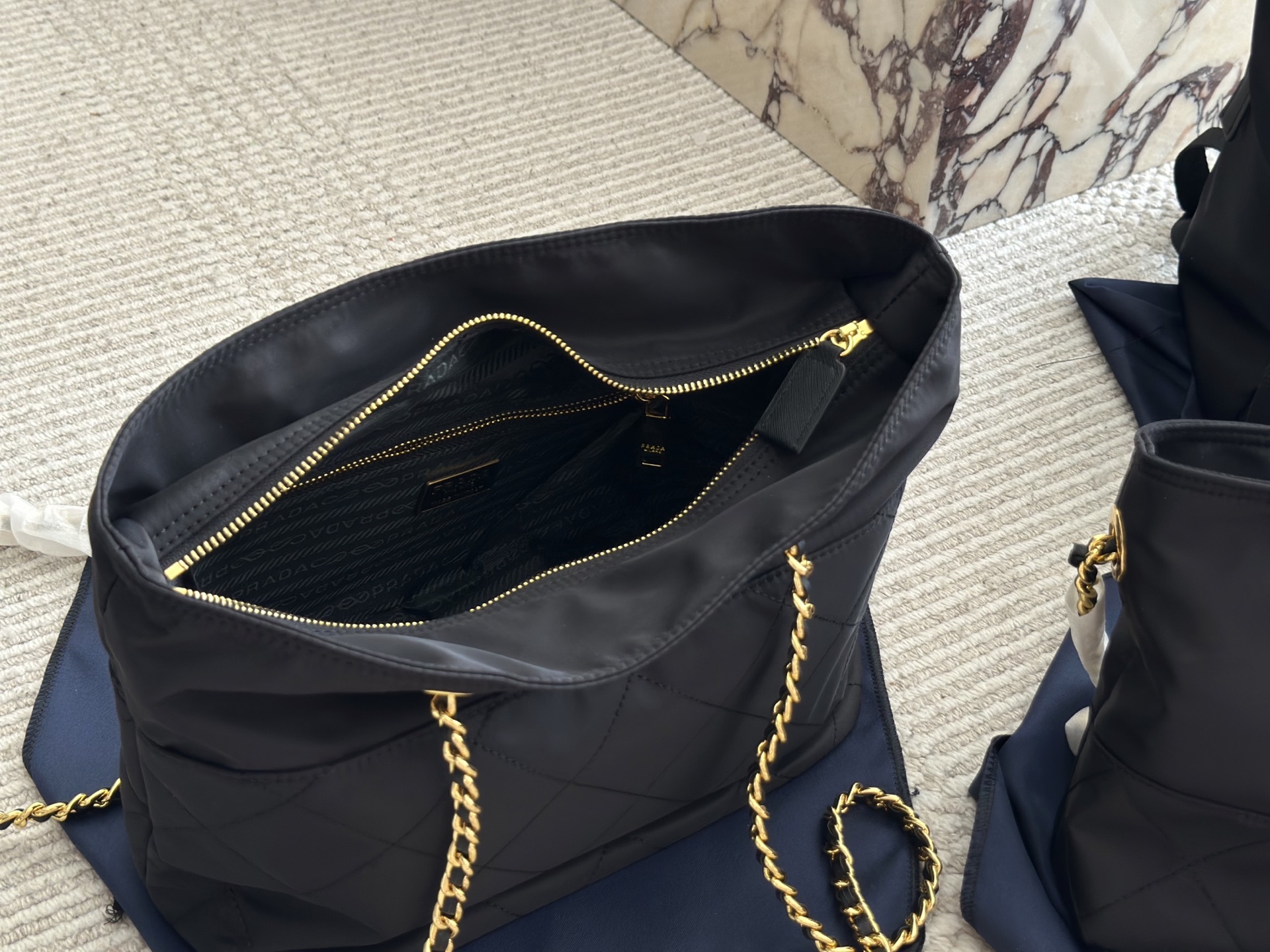 Prada Gold Vintage-Inspired Bag 068