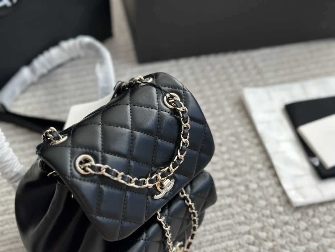 Chanel Silver Logo-Accented Bag 1401