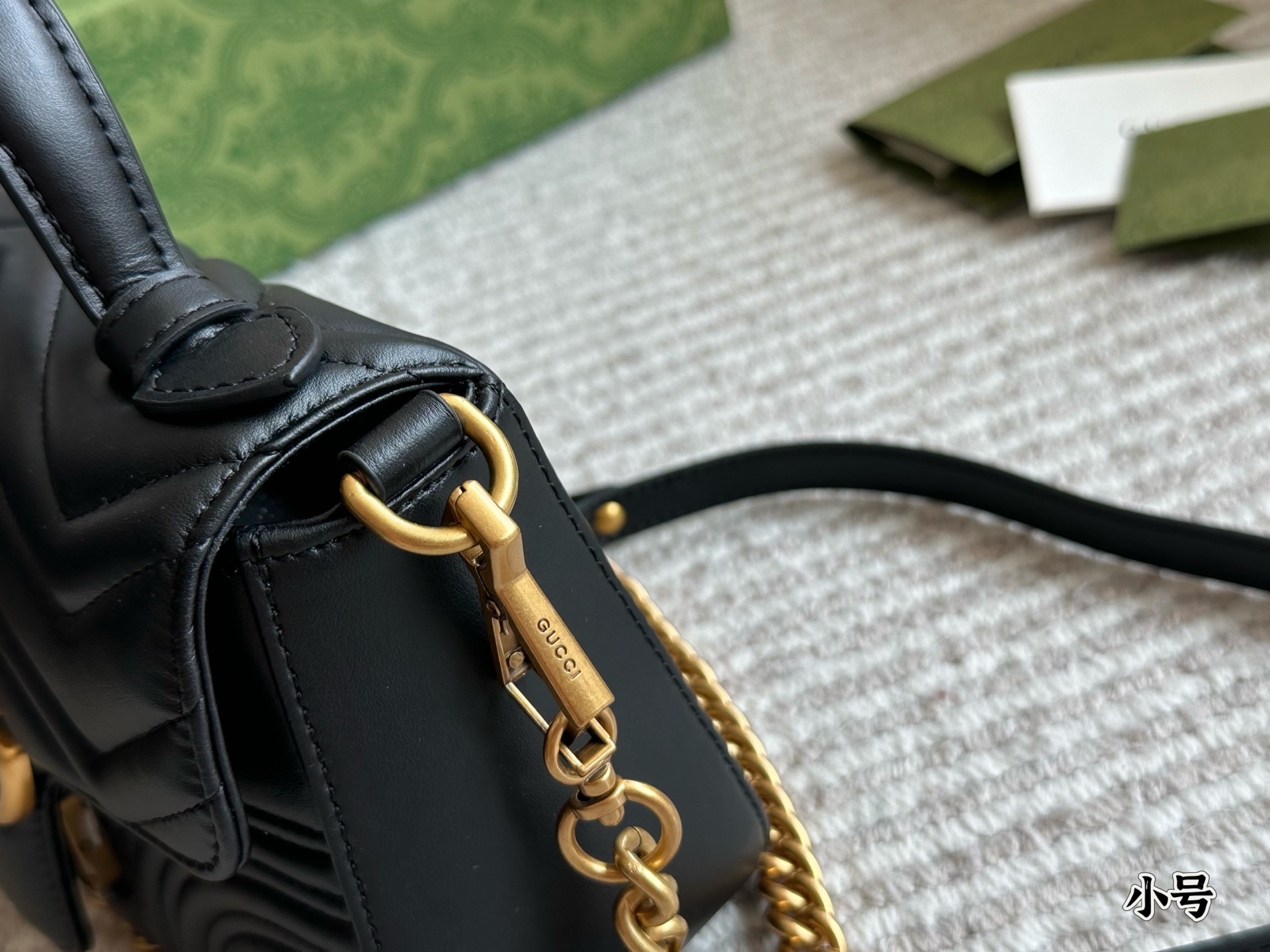 Gucci Gold Quilted Bag 542