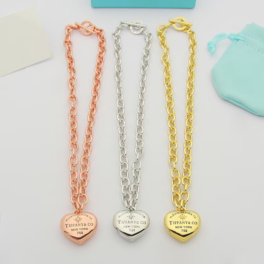 Tiffany Rose Gold Romantic Necklace 190