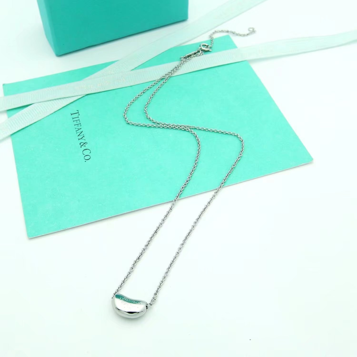 Tiffany Silver Logo-Accented Necklace 082