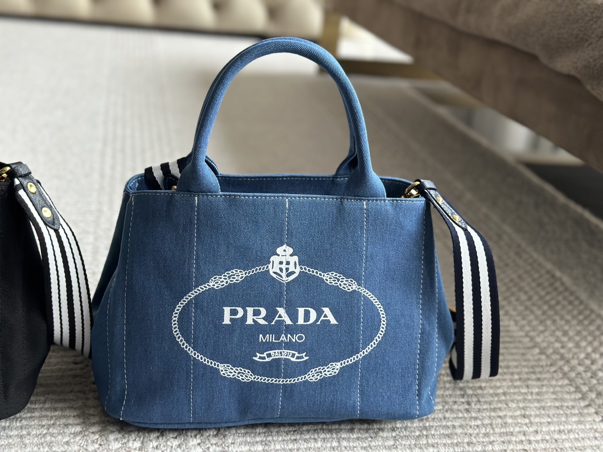 Prada Silver Logo-Accented Bag 010