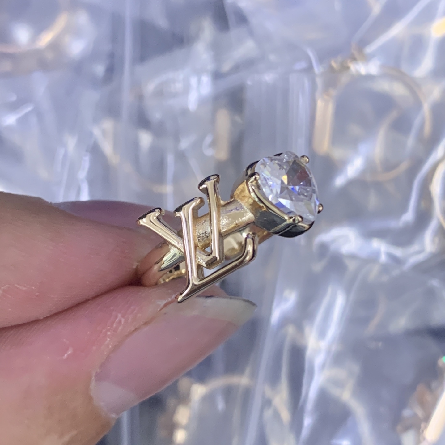 LV Silver Vintage-Inspired Ring 997