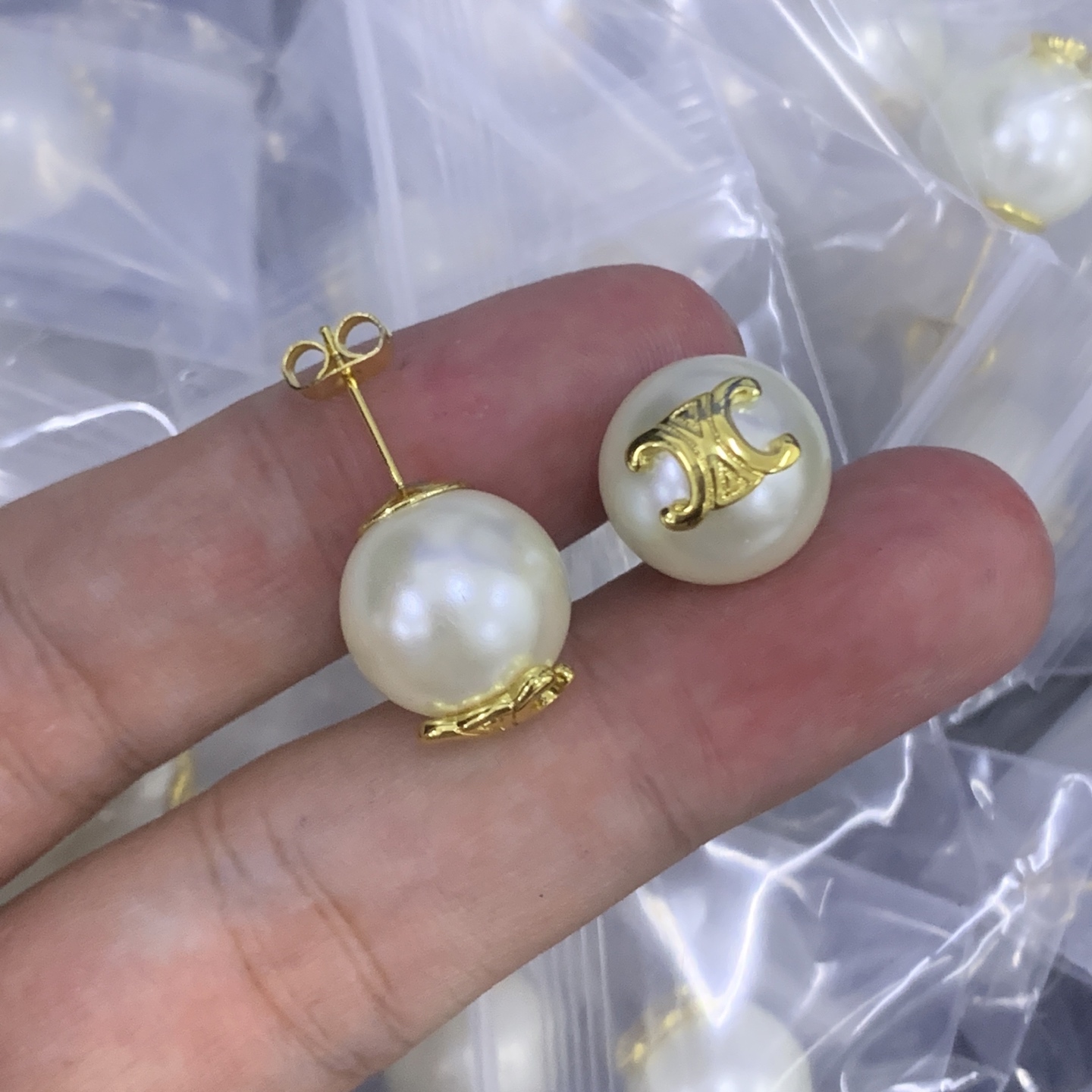 Celine Rose Gold Vintage-Inspired Earrings 021