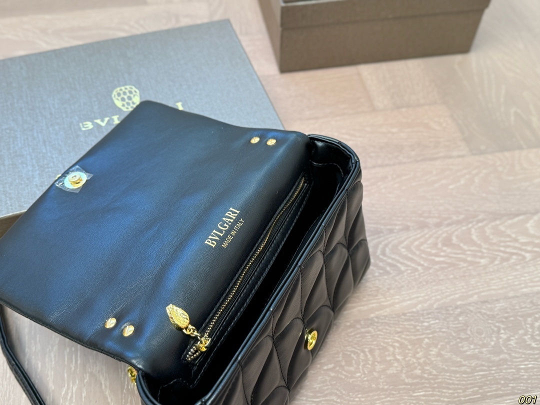 BVLGARI Yellow Quilted Bag 194