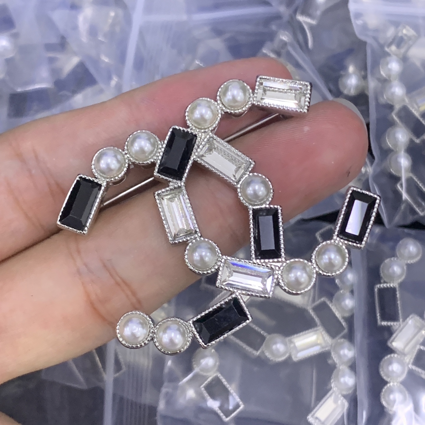 Chanel Silver Vintage-Inspired Brooch 1141