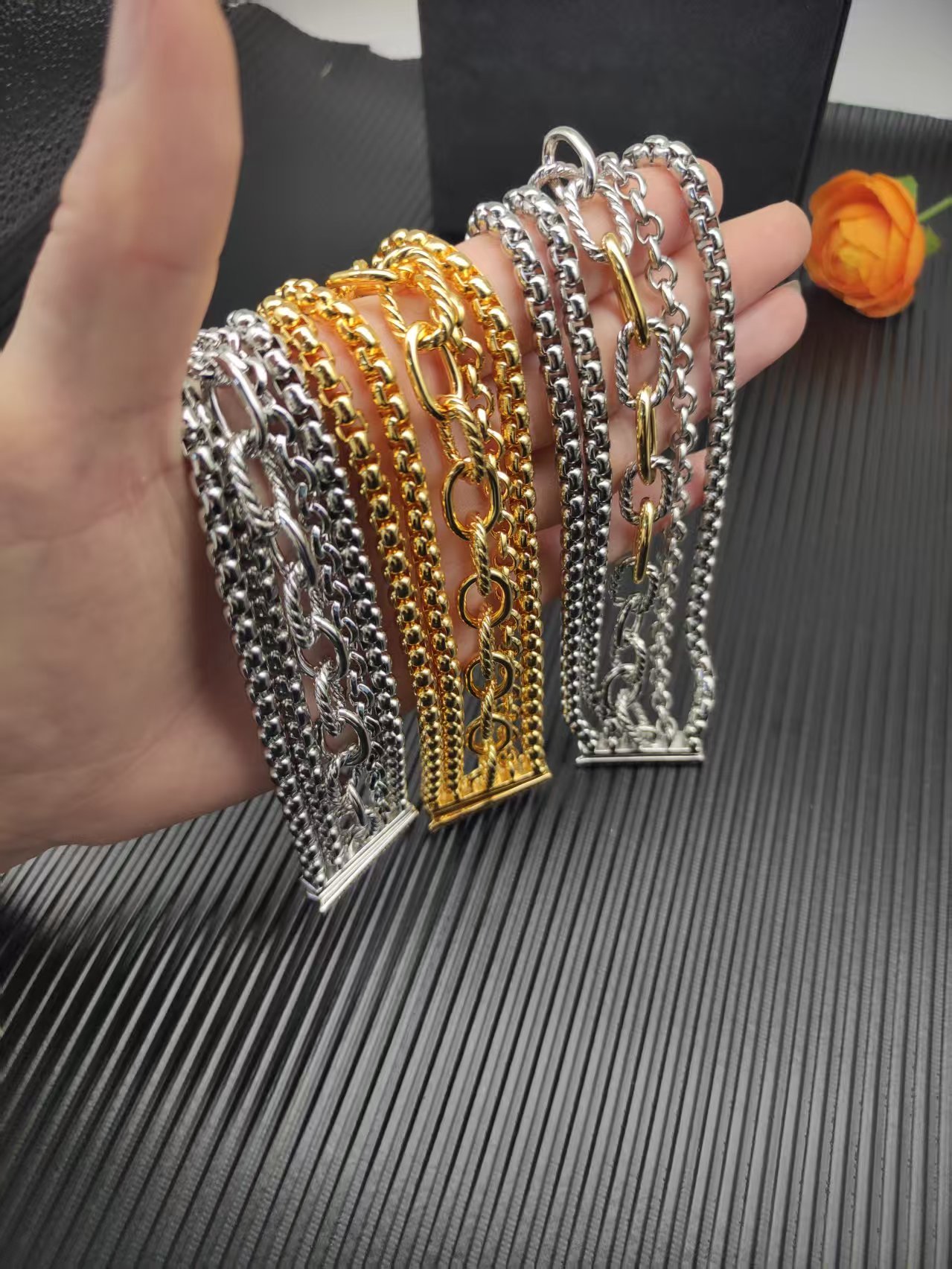 David Yurman Silver Vintage-Inspired Bracelet 106