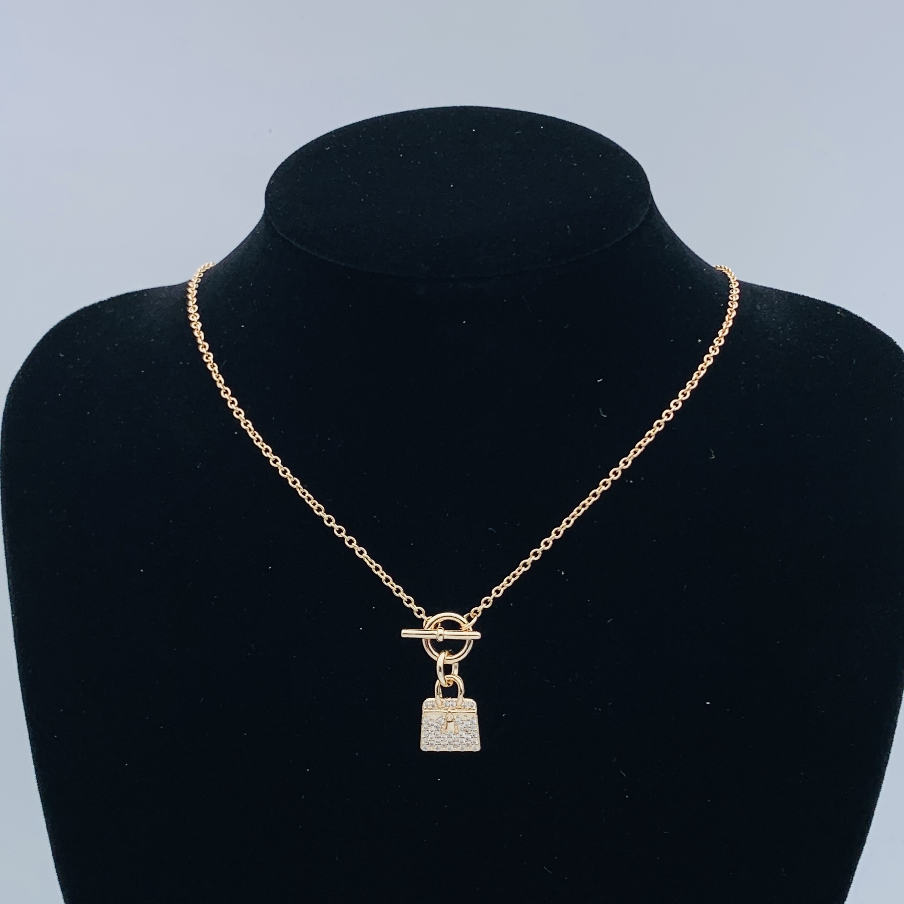Hermes h Silver Vintage-Inspired Necklace 236