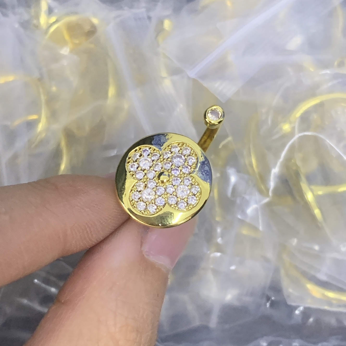 Celine Rose Gold Logo-Accented Earrings 126