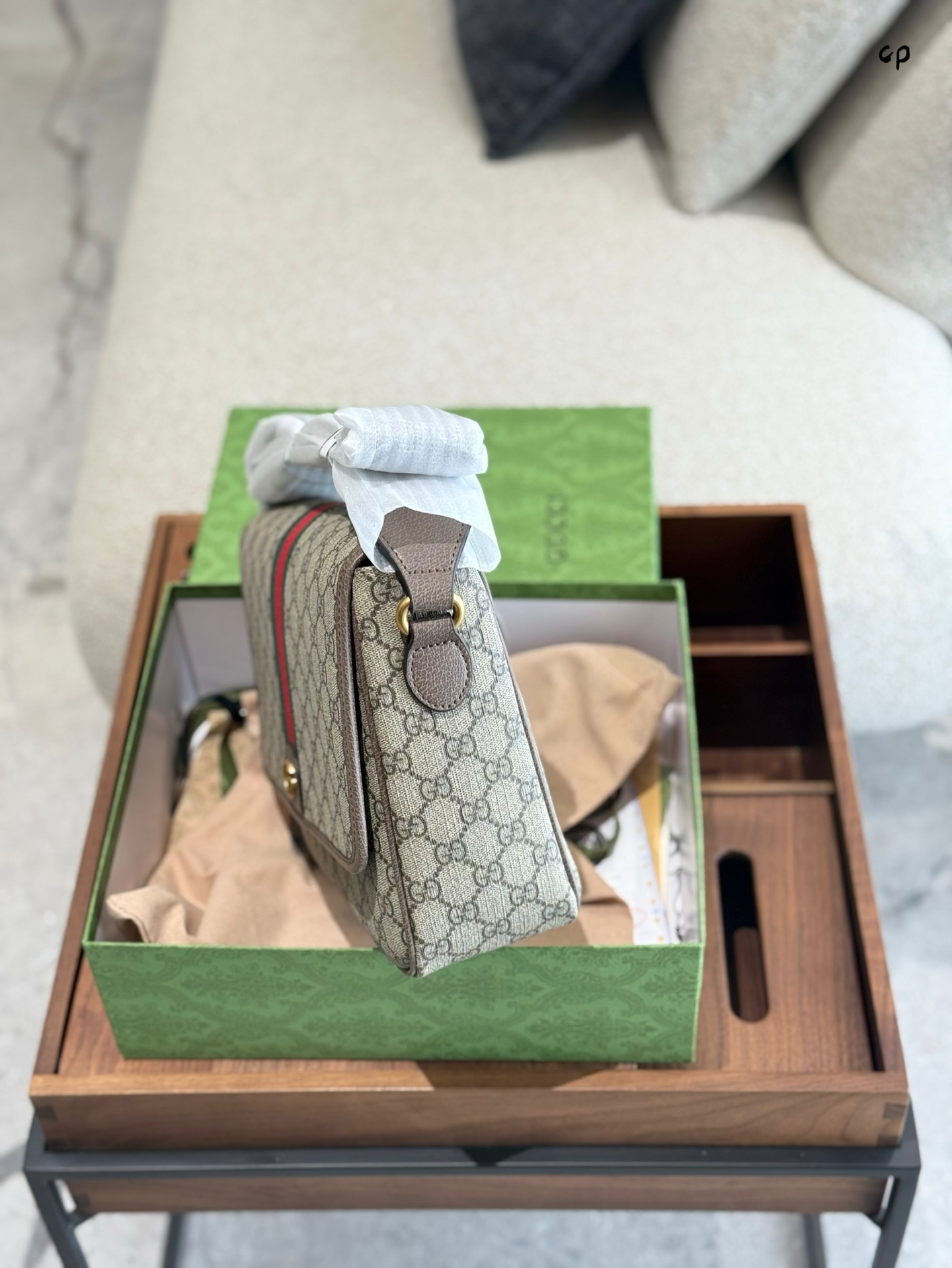 Gucci Green Quilted Bag 556