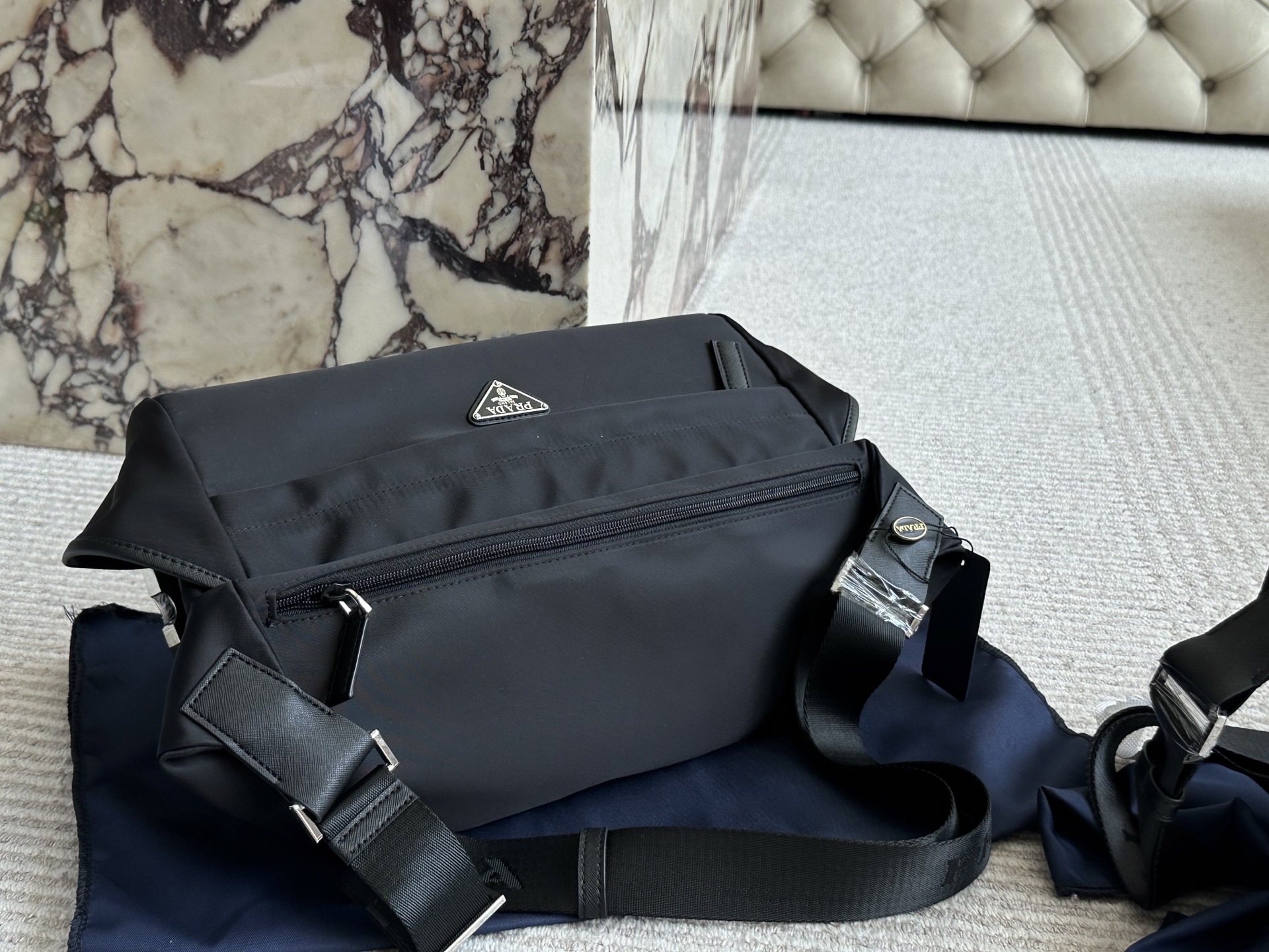 Prada Silver Quilted Bag 094