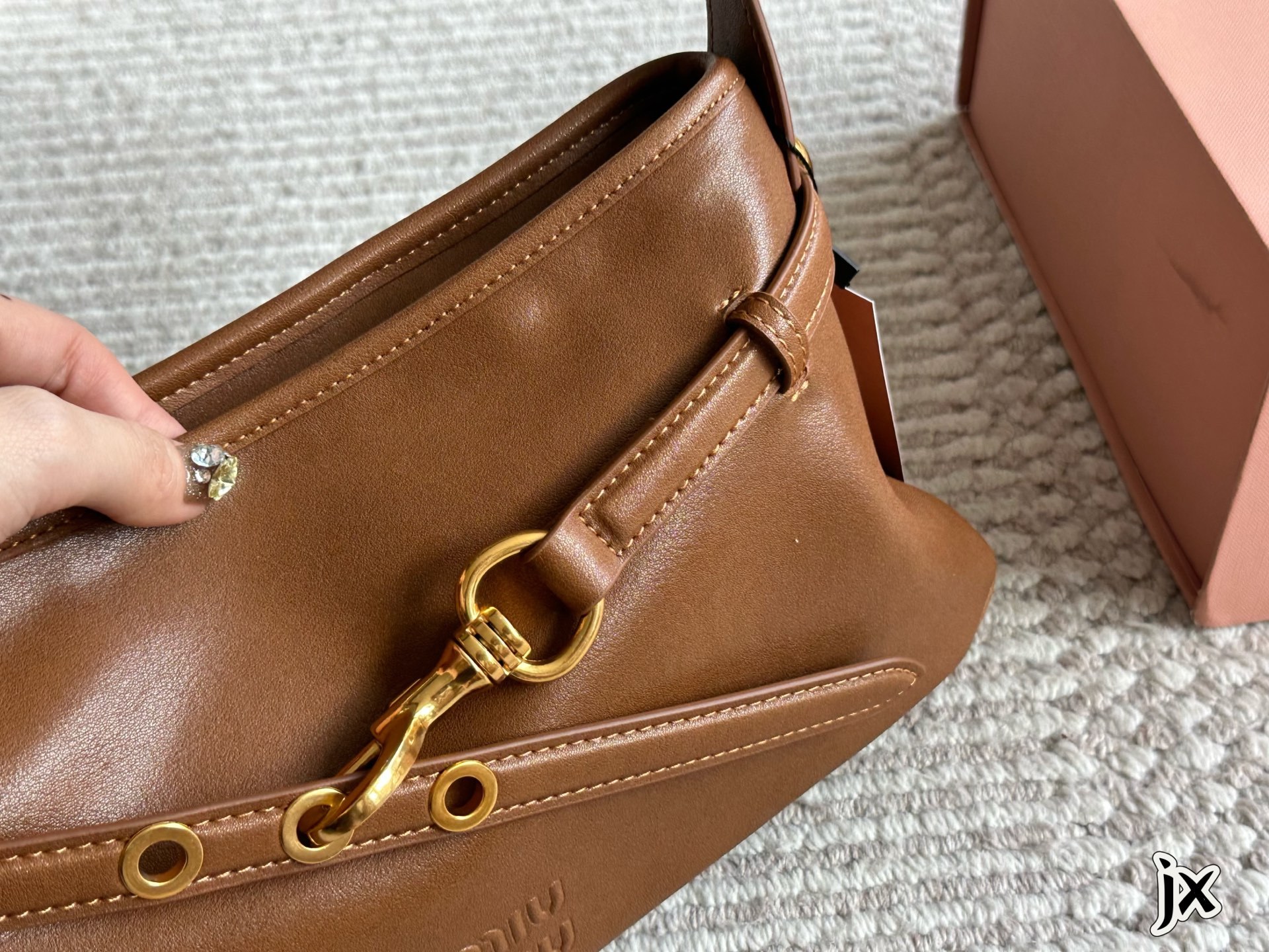 Miu Miu Rose Gold Vintage-Inspired Bag 164