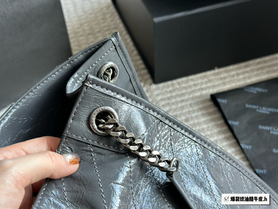 YSL Silver Quilted Bag 154