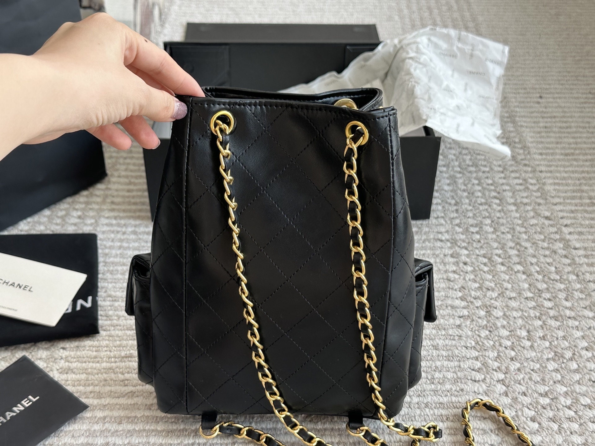 Chanel Black Vintage-Inspired Bag 1387