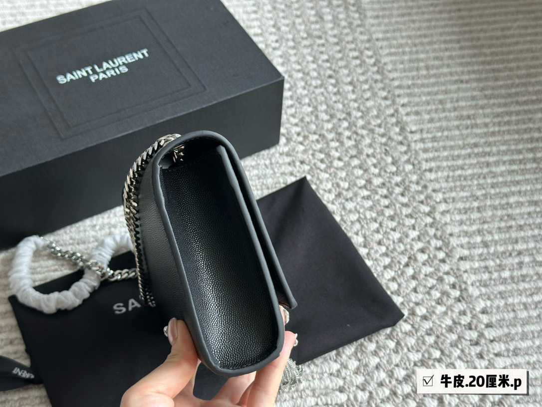 YSL Silver Logo-Accented Bag 142