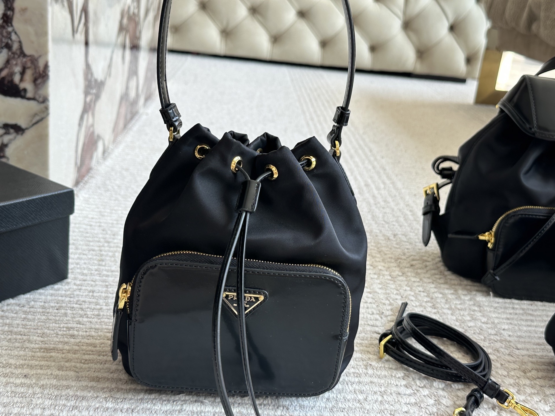 Prada Black Vintage-Inspired Bag 026