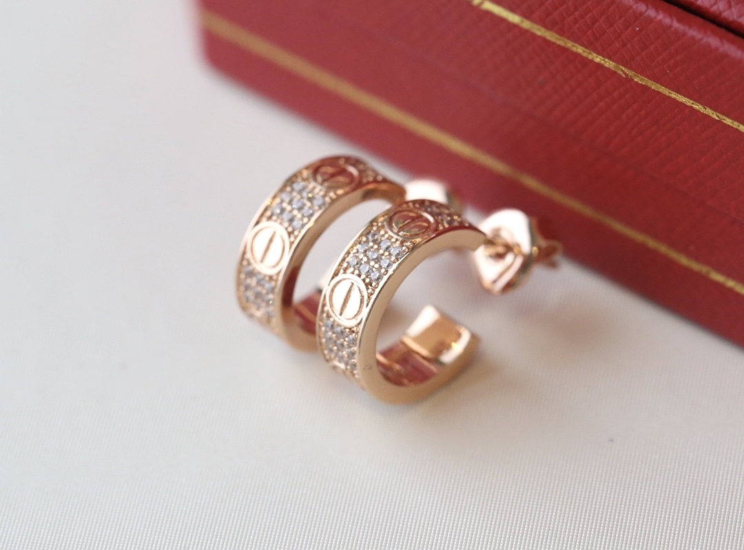 Cartier love Gold Romantic Earrings 0232