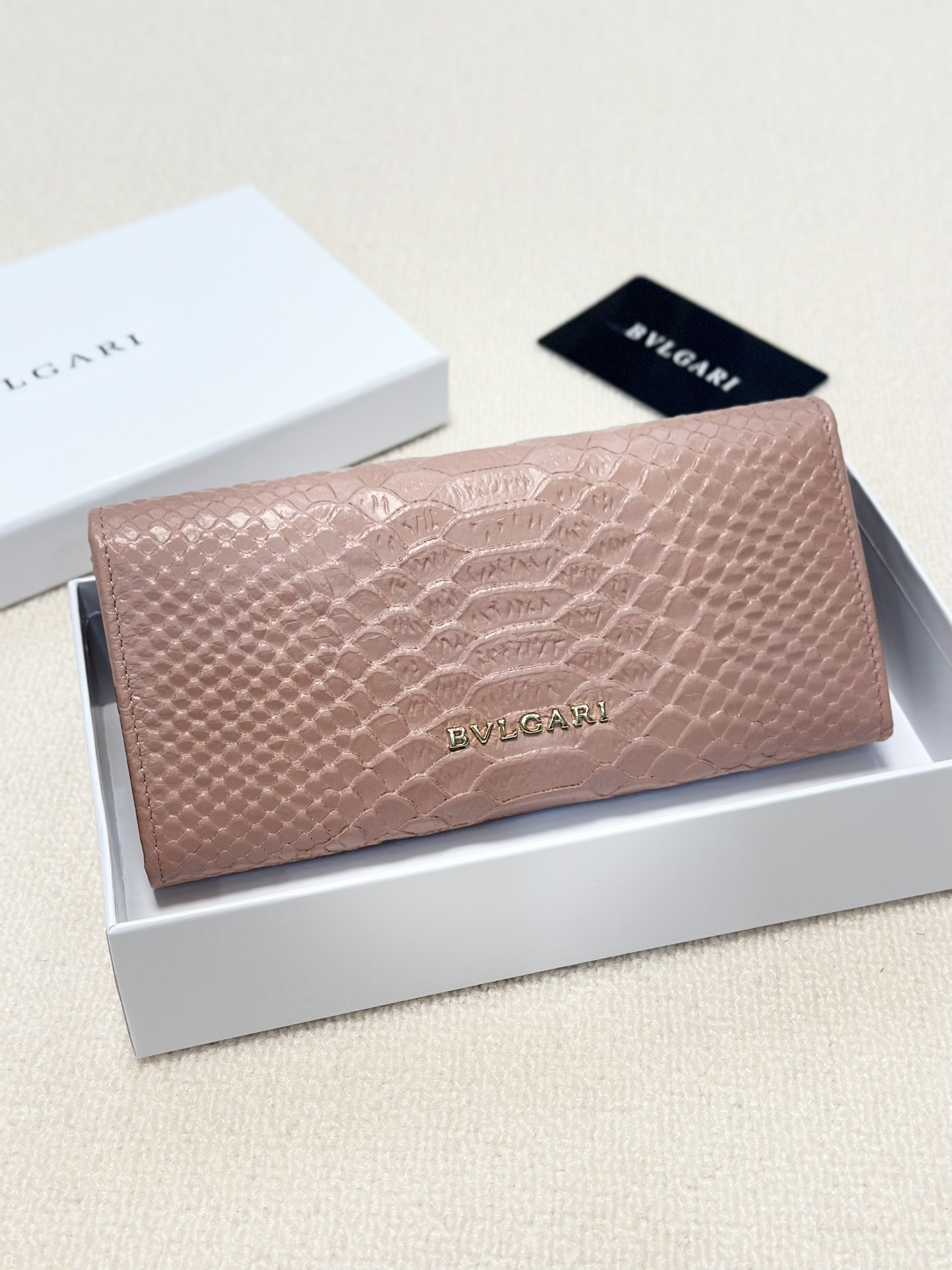 BVLGARI Rose Gold Logo-Accented Bag 202