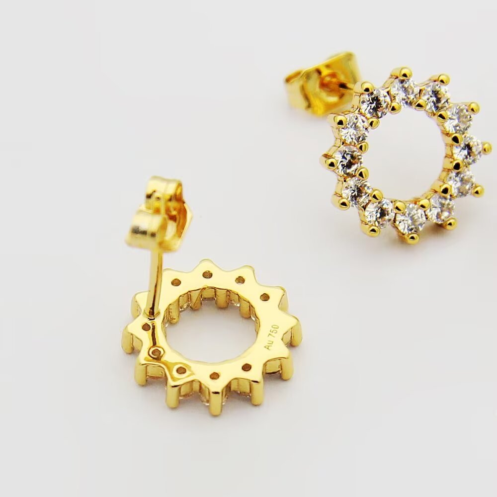Tiffany Silver Logo-Accented Earrings 030