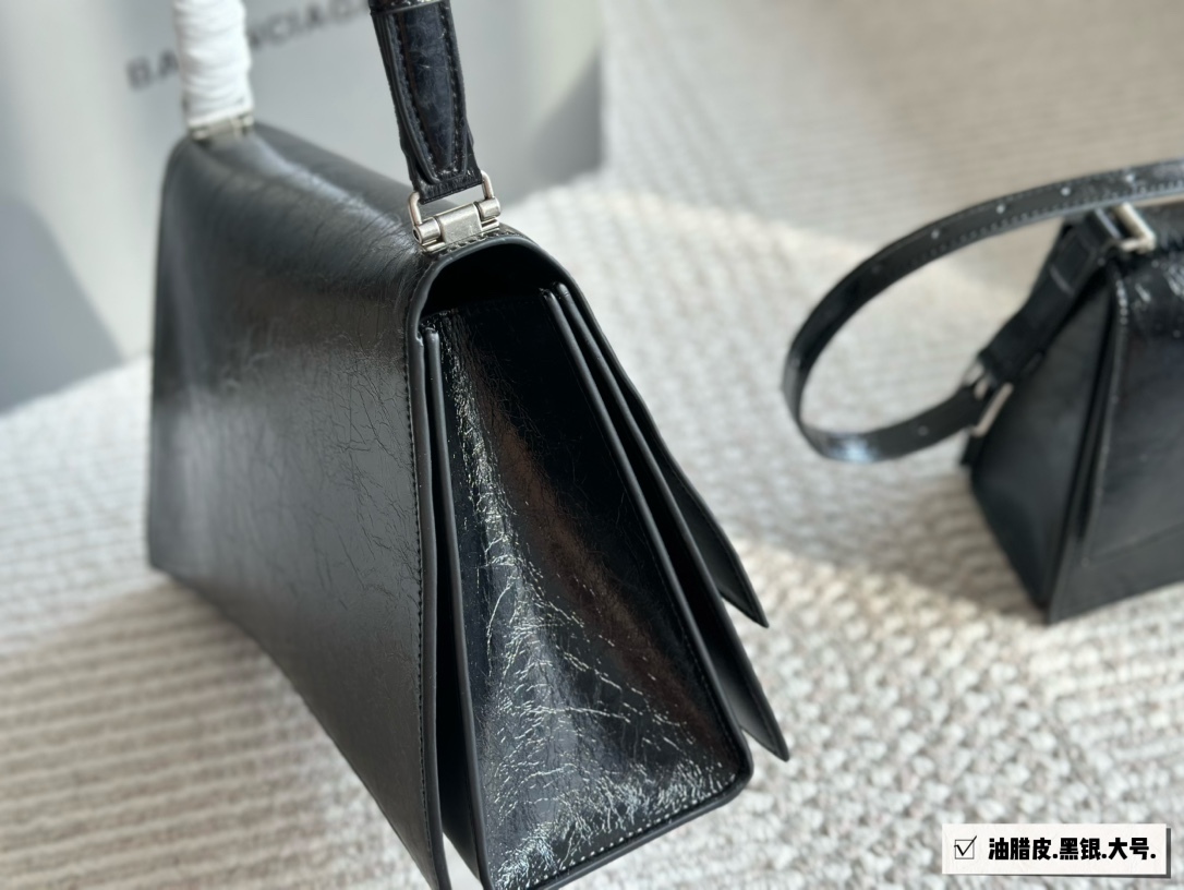Balenciaga Silver Textured Bag 067