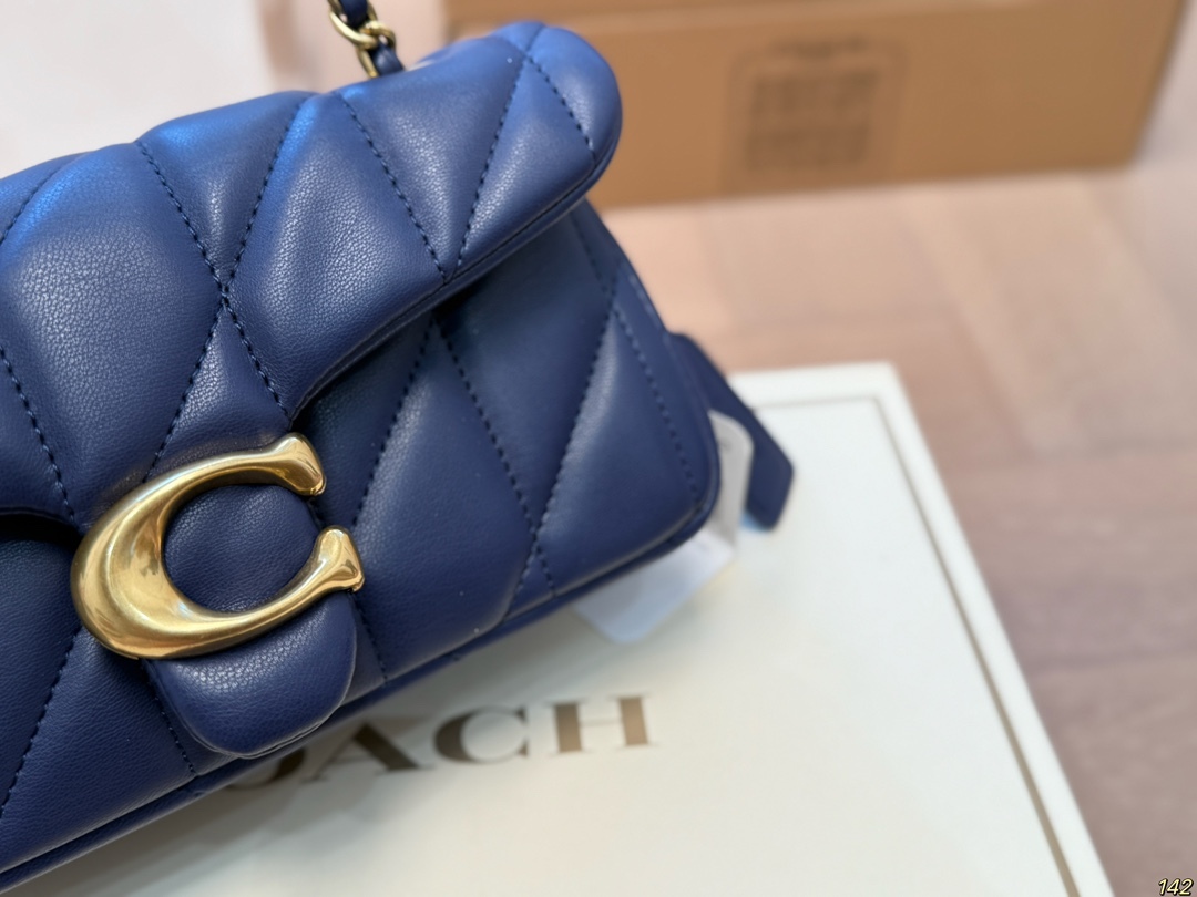 Coach Blue Logo-Accented Bag 186