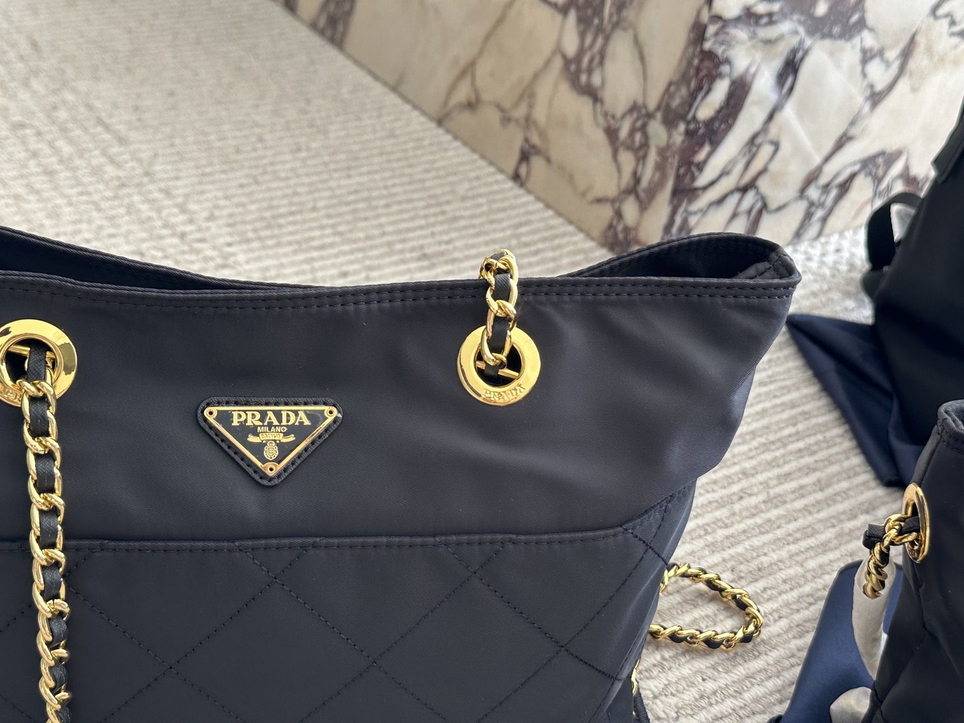 Prada Gold Vintage-Inspired Bag 068