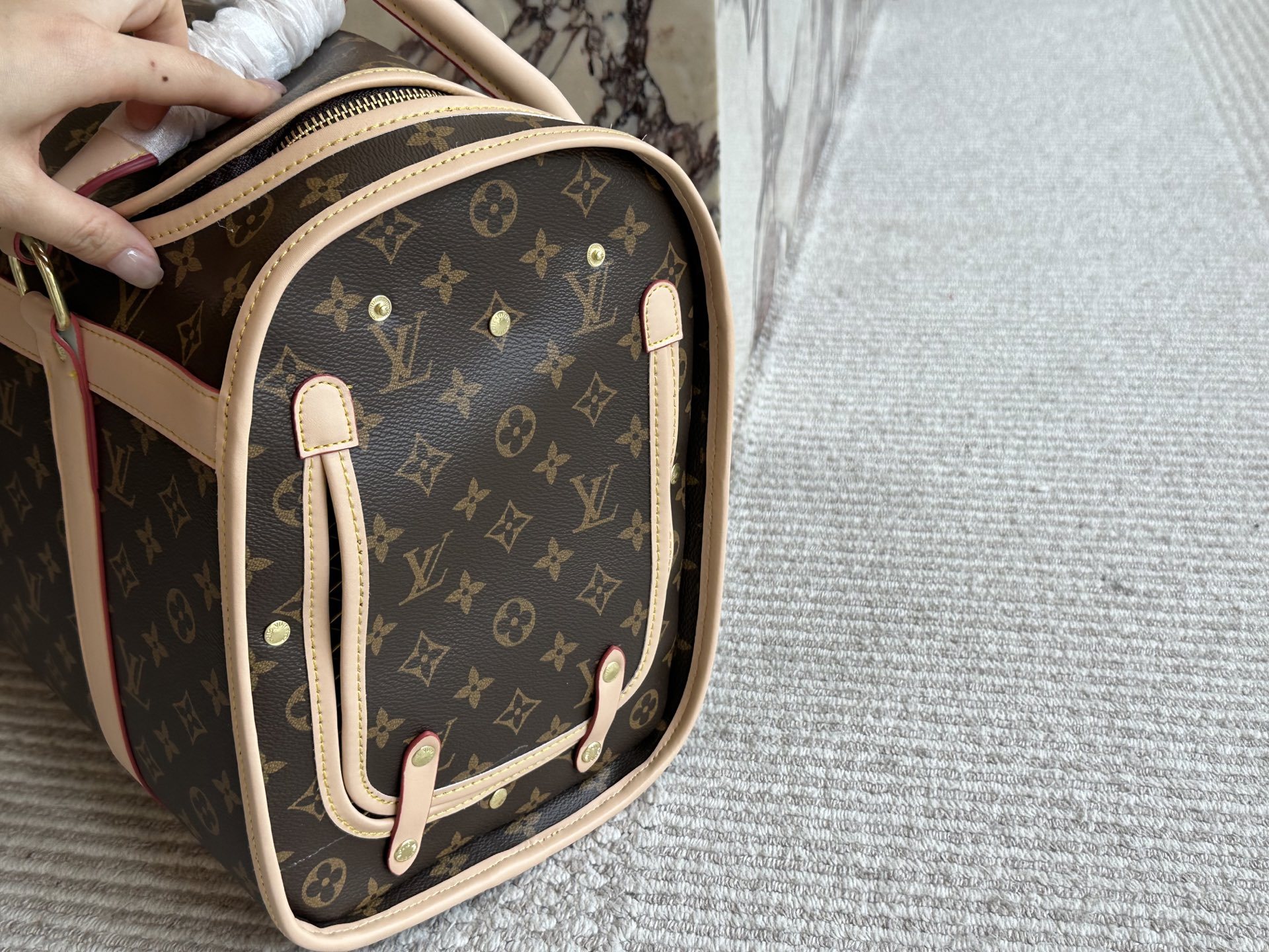 LV Rose Gold Vintage-Inspired Bag 1413