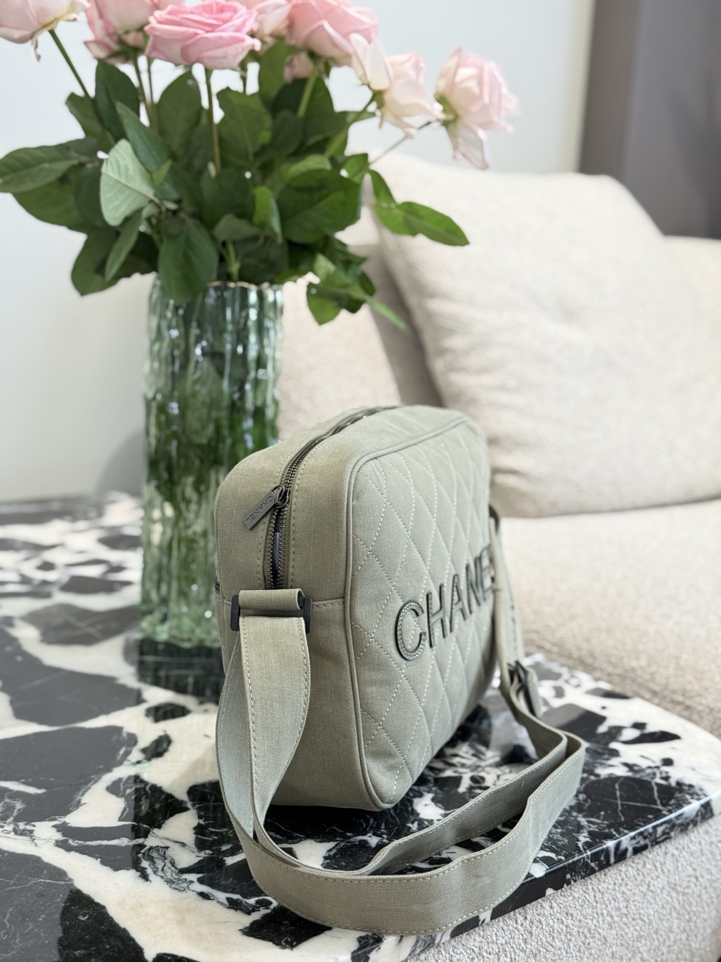 Chanel Silver Vintage-Inspired Bag 1237