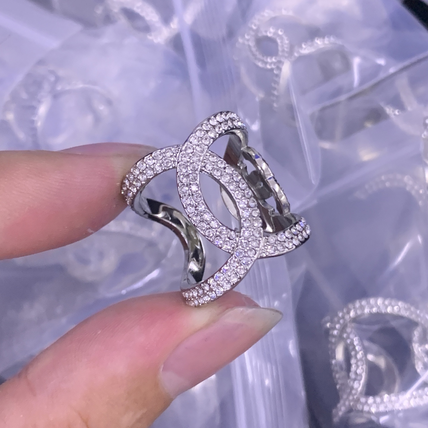 Chanel Silver Romantic Ring 1059