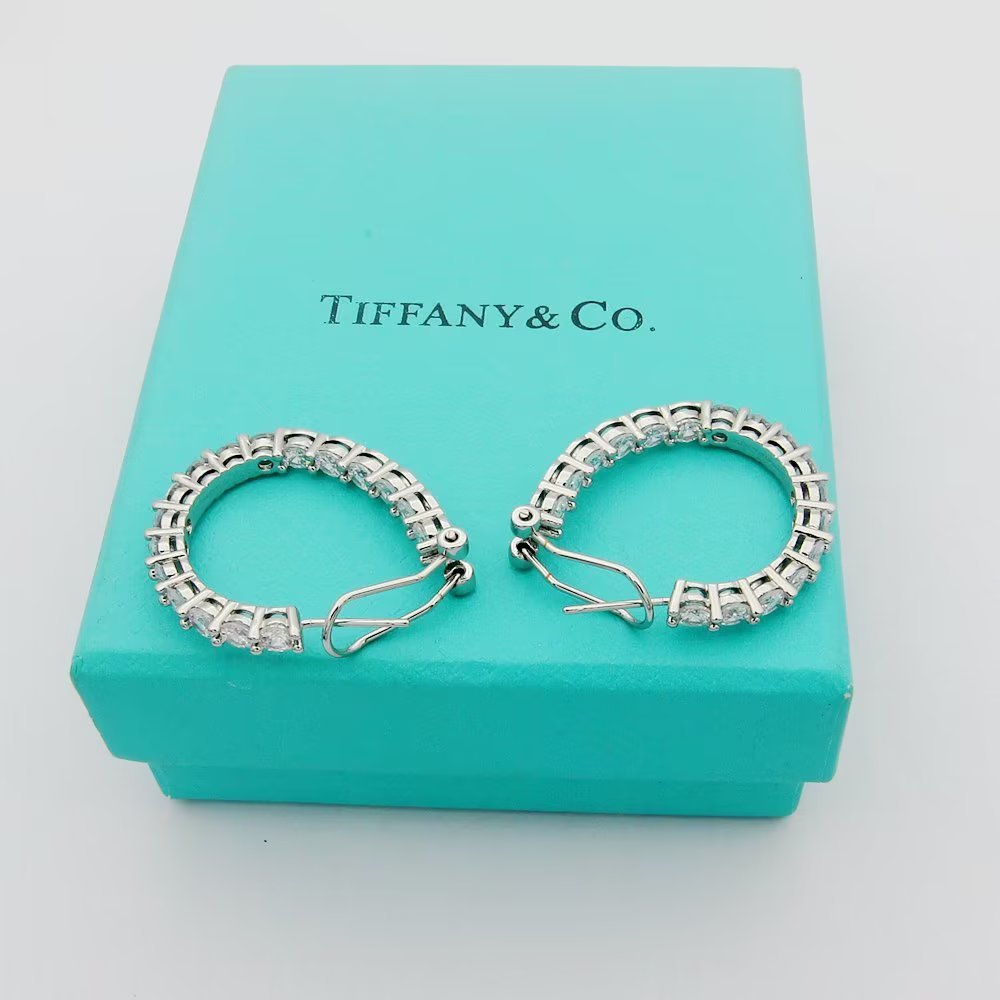 Tiffany Gold Logo-Accented Earrings 203
