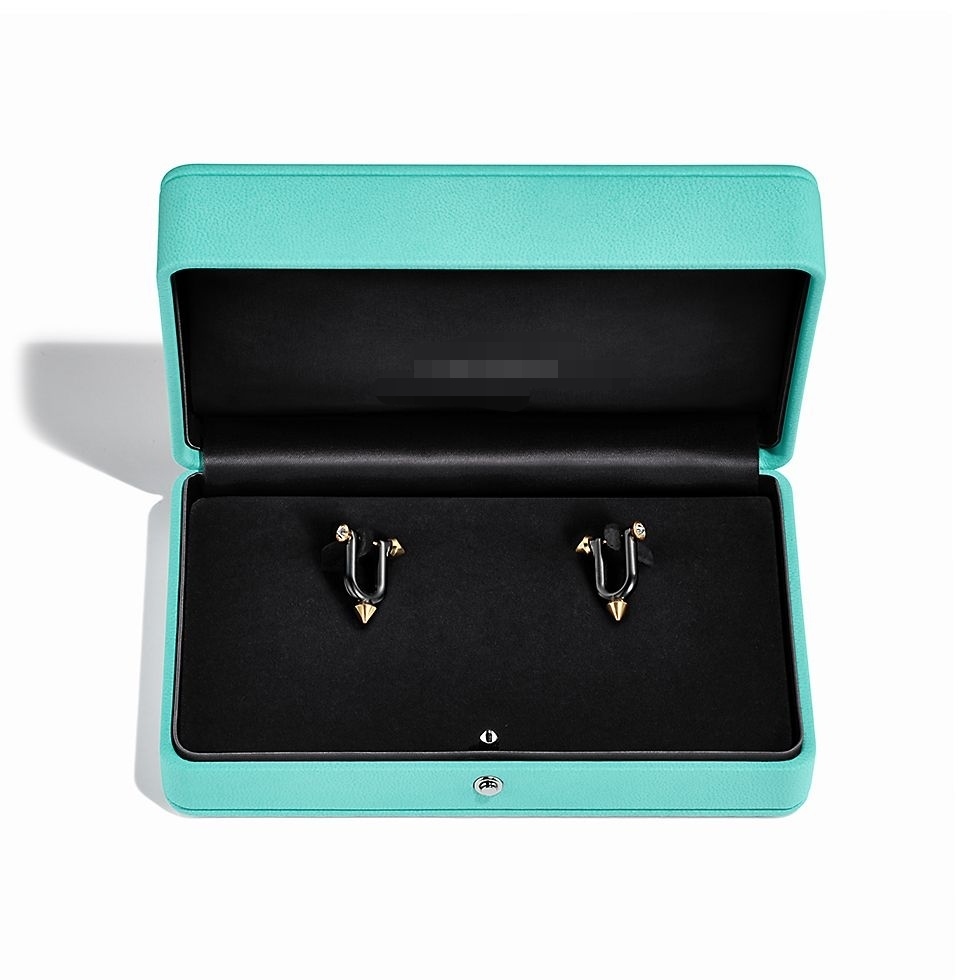 Tiffany Gold Logo-Accented Earrings 164