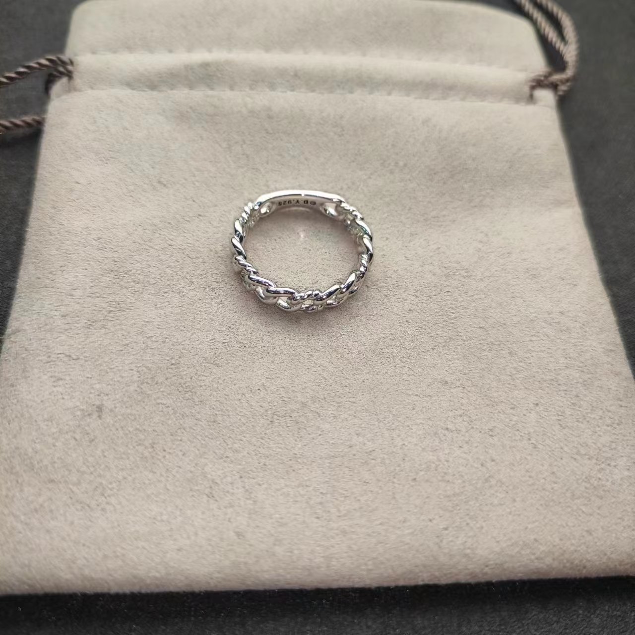 David Yurman Silver Geometric Ring 275