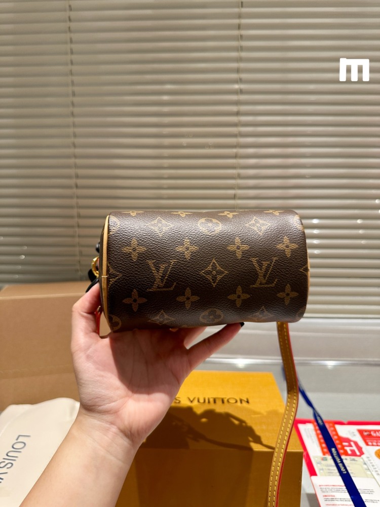 LV bag Nano Speedy 16  leather bag 16cm