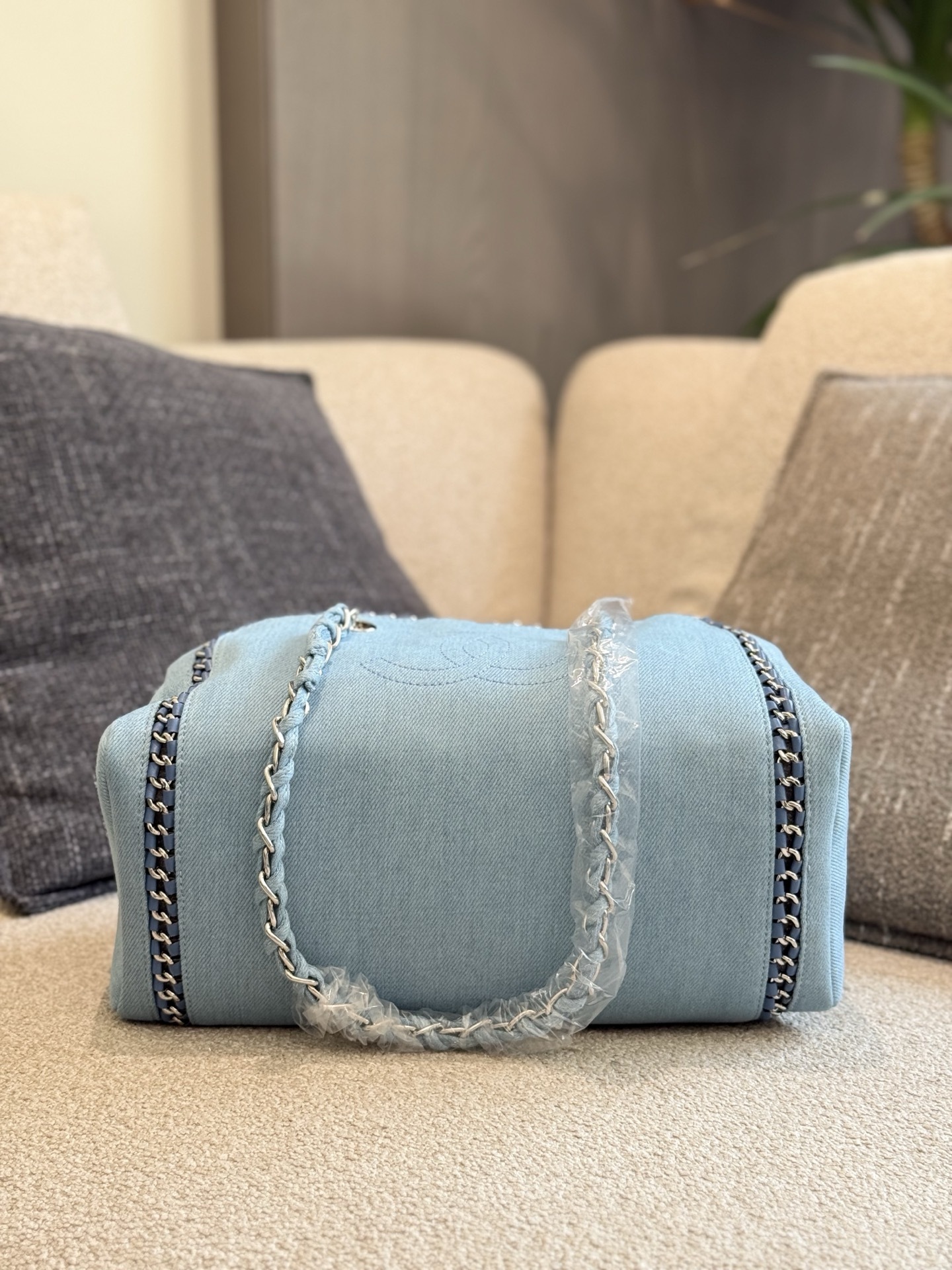Chanel Blue Quilted Bag 1314