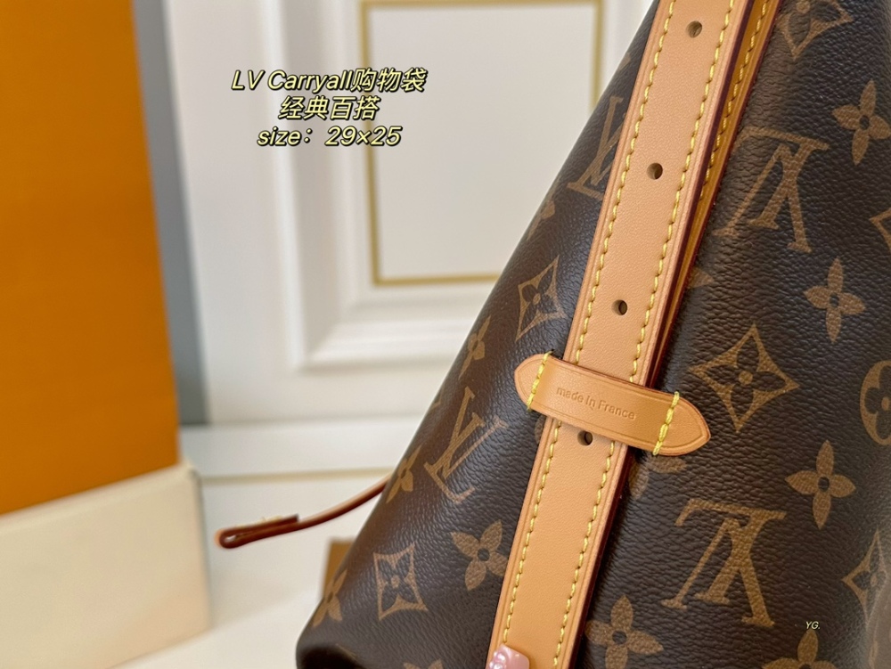 LV bag carryall leather bag 29cm