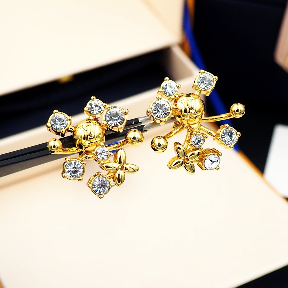 LV Rose Gold Vintage-Inspired Earrings 222