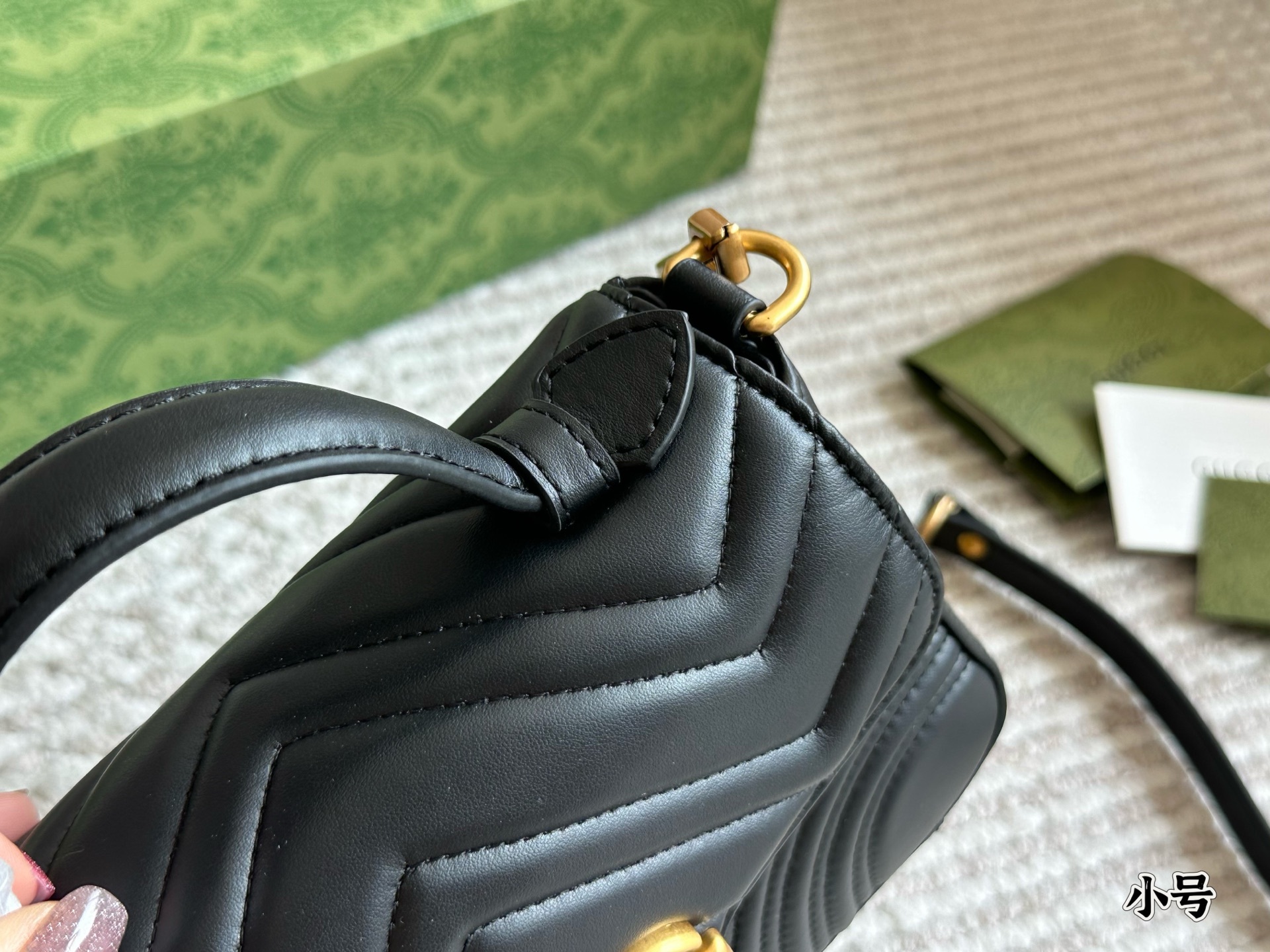 Gucci Gold Quilted Bag 542